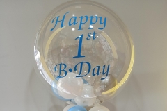 Μπαλόνι Aqua για Πρώτα  Γενέθλια